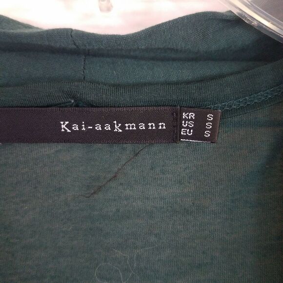 Kai-aakmann Green Long Sleeve Cardigan Top - Picture 5 of 6